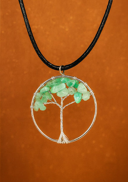 Tree of Life Pendant - Jade