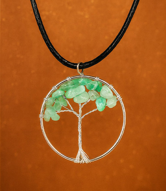 Tree of Life Pendant - Jade