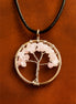 Tree of Life Pendant - Rose Quartz