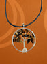 Tree of Life Pendant - Tiger Eye