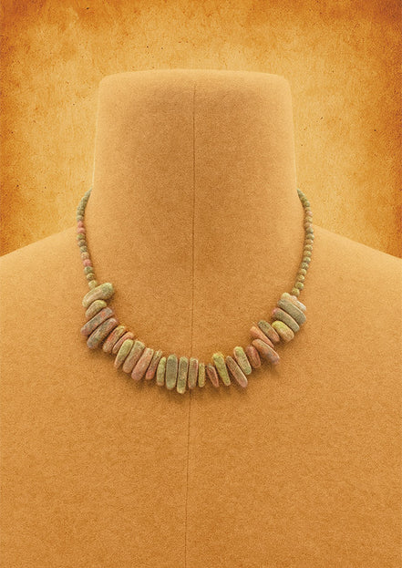Unakite Gemstone Necklace – Longstone Design