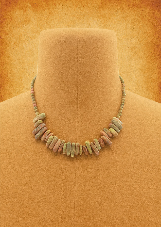 Unakite Gemstone Necklace – Longstone Design