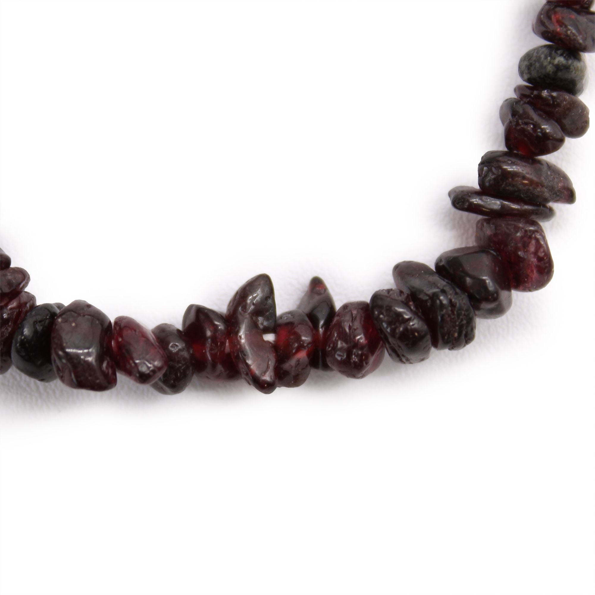 Blood Garnet Chipstone Bracelet – Polished Natural Stones