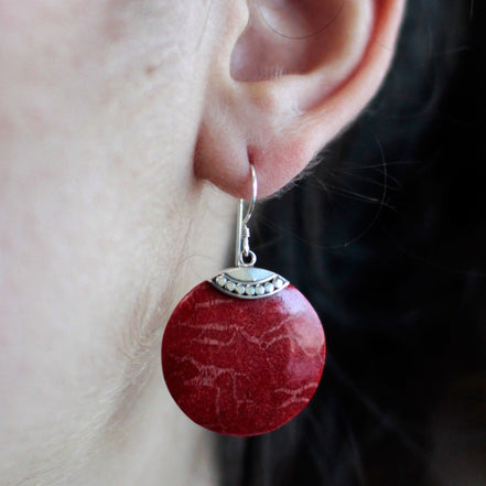 925 Silver Earrings – Classic Disc