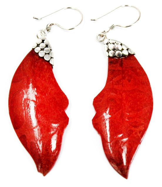 925 Silver Earrings – Leaf Drop