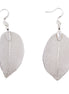 Earrings - Bravery Leaf - Silver