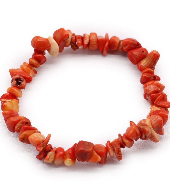 Coralite Stone Chipstone Bracelet – Natural Healing Design