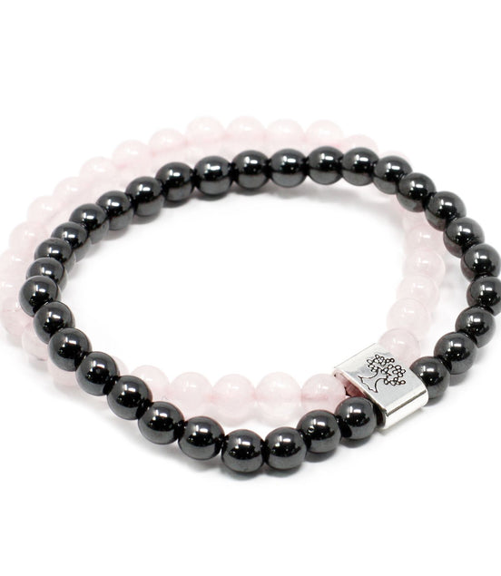 Magnetic Gemstone Bracelet – Rose Quartz