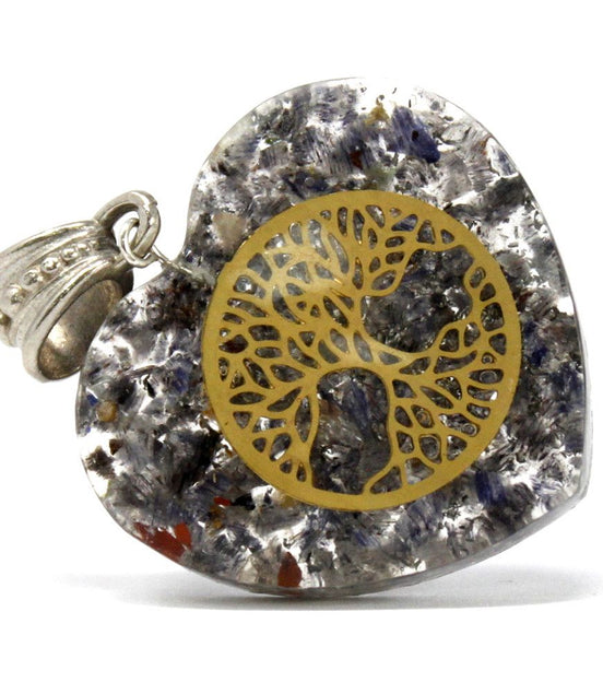 Orgonite Power Pendant - Heart Tree of Life