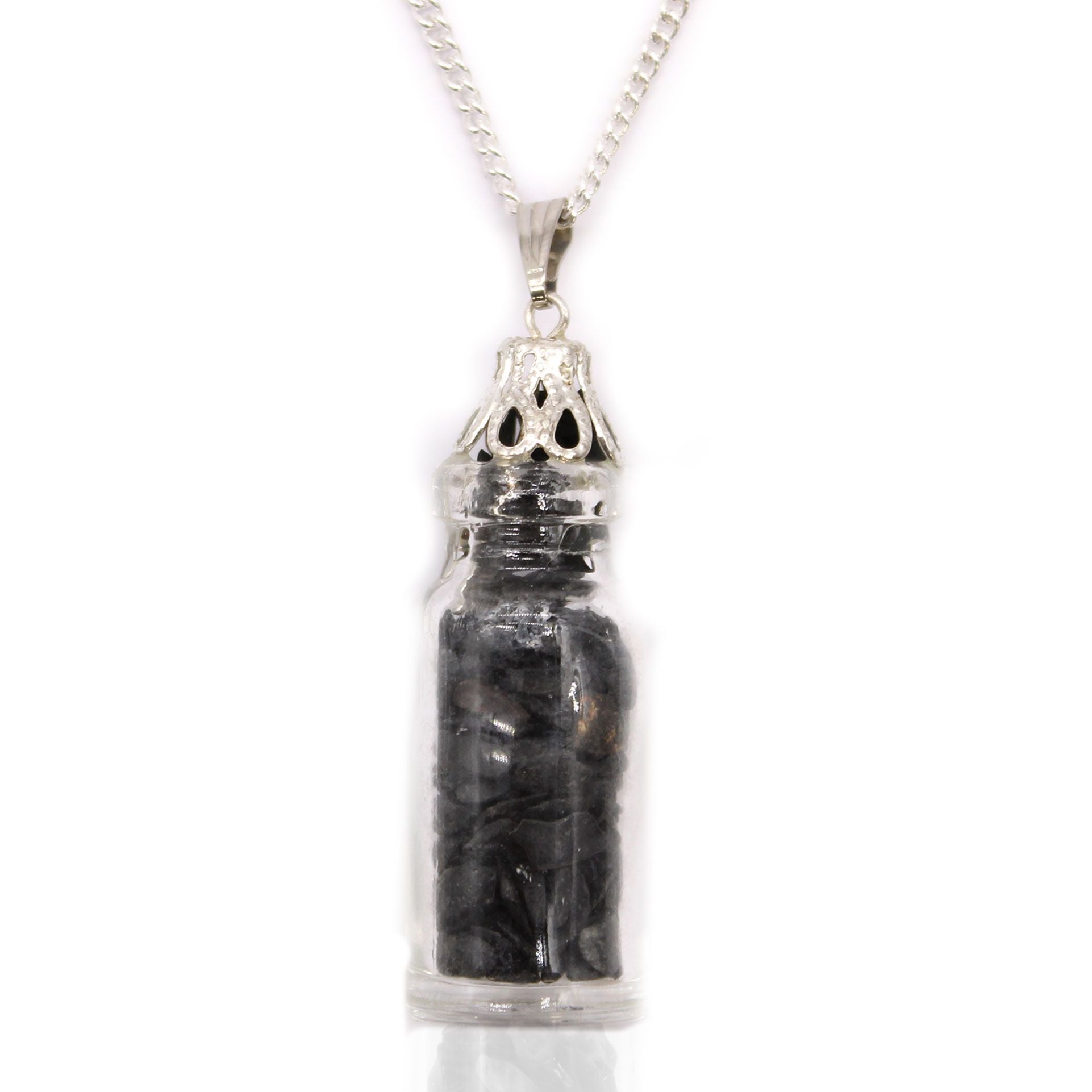 Bottled Gemstones Necklace – Black Onyx