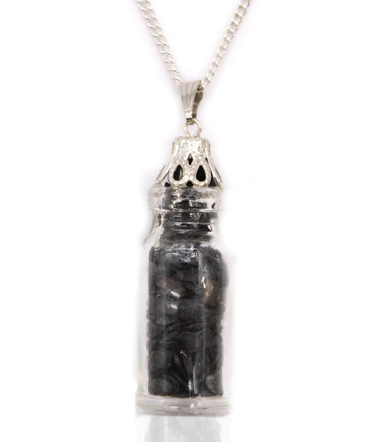 Bottled Gemstones Necklace – Black Onyx