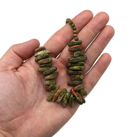 Unakite Gemstone Necklace – Longstone Design