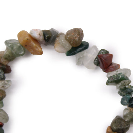Moss Agate Chipstone Bracelet – Natural Healing Stone