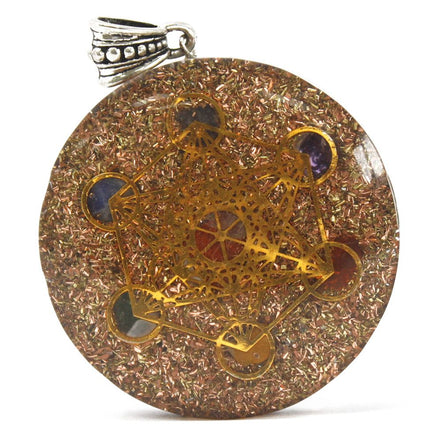 Orgonite Power Pendant – Multi Power Chakra – Lrg