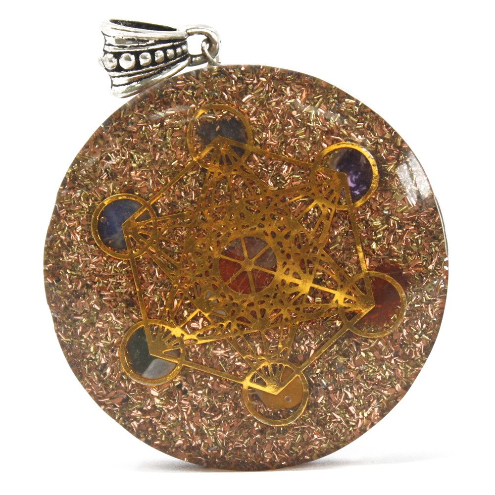 Orgonite Power Pendant – Multi Power Chakra – Lrg