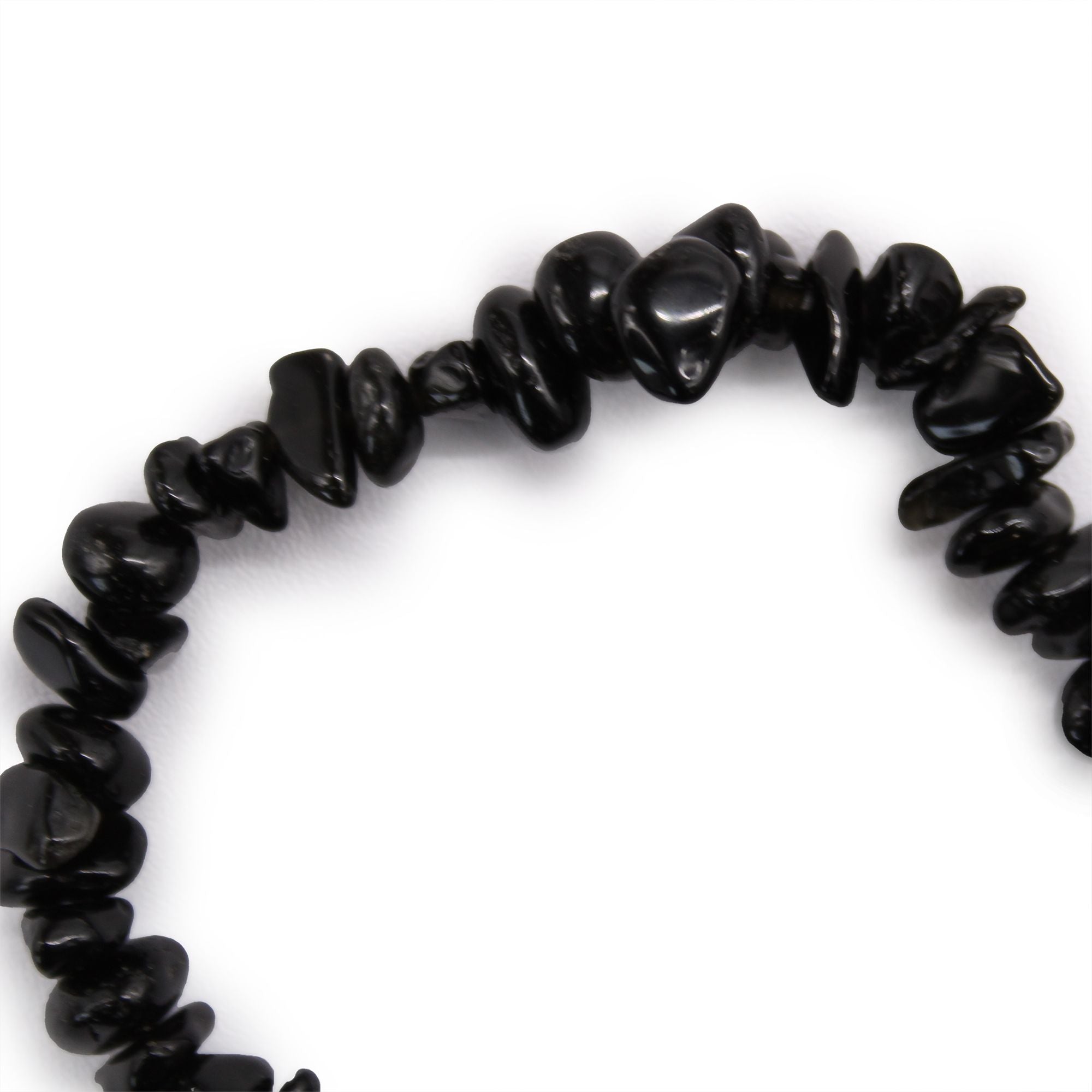 Black Agate Chipstone Bracelet – Protective Natural Stone