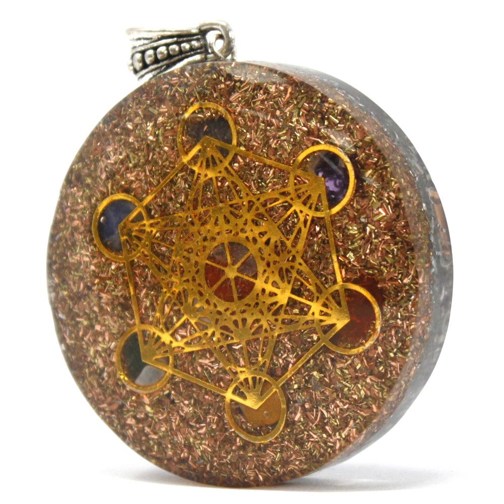 Orgonite Power Pendant – Multi Power Chakra – Lrg