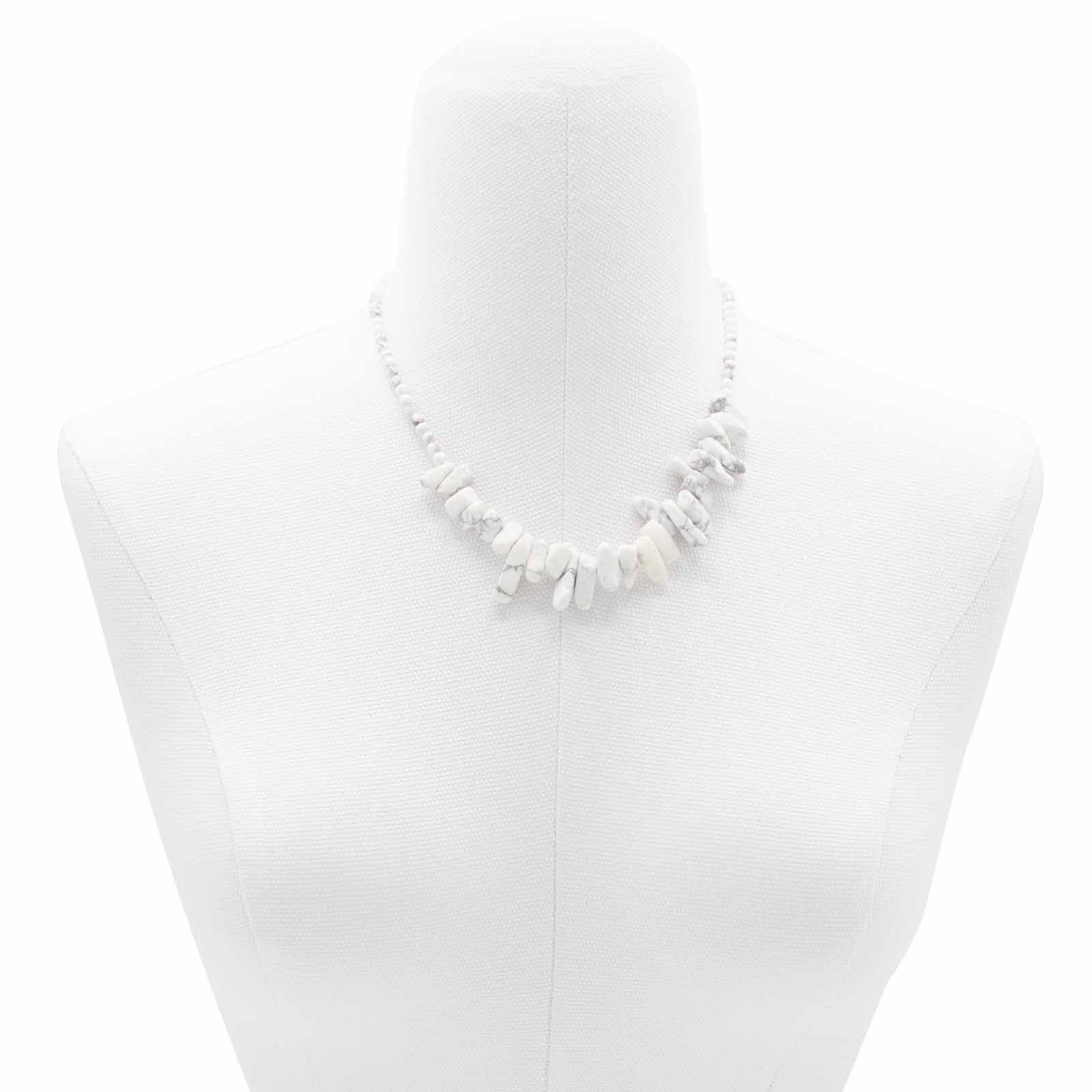 White Jasper Gemstone Necklace – Longstone Design