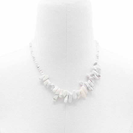 White Jasper Gemstone Necklace – Longstone Design