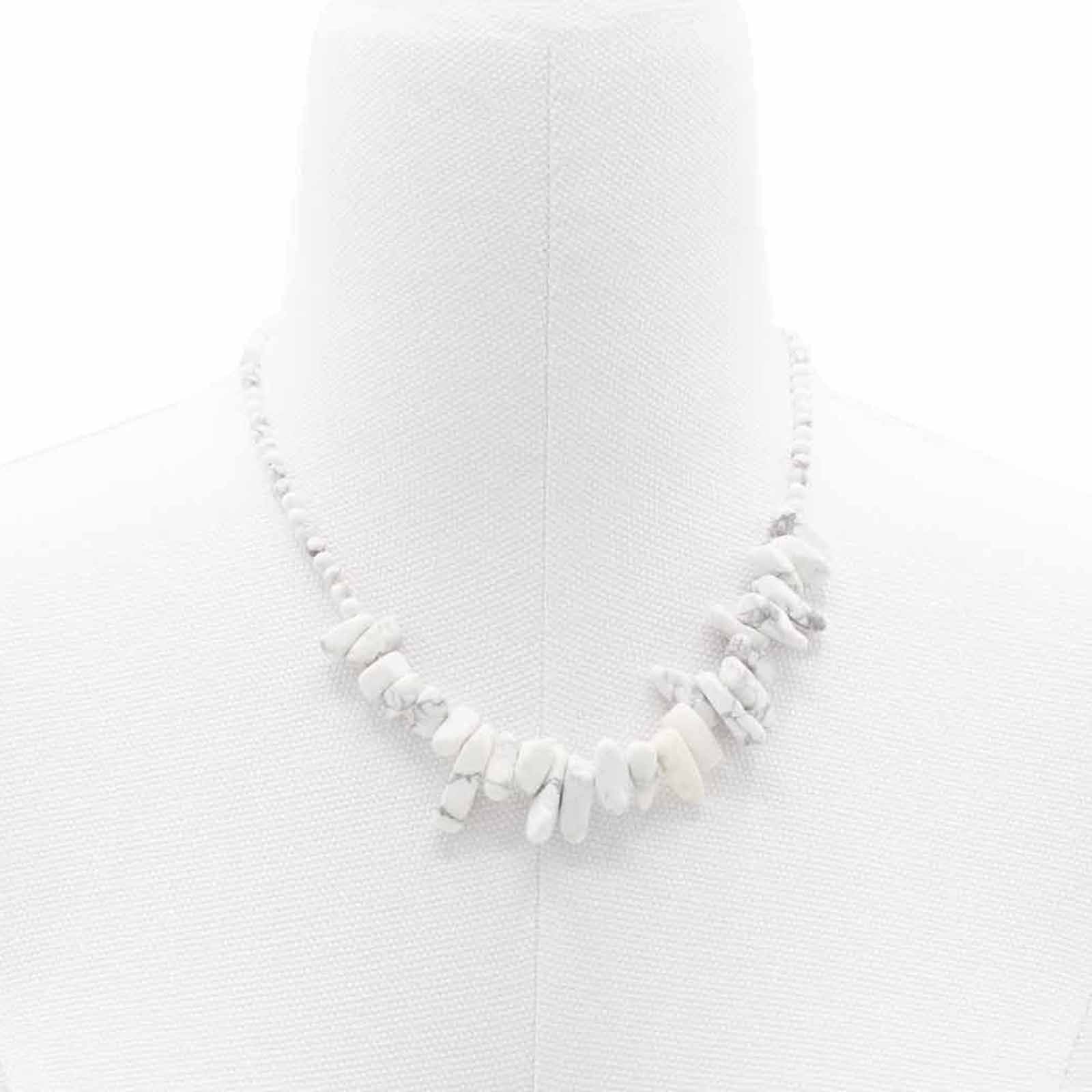 White Jasper Gemstone Necklace – Longstone Design