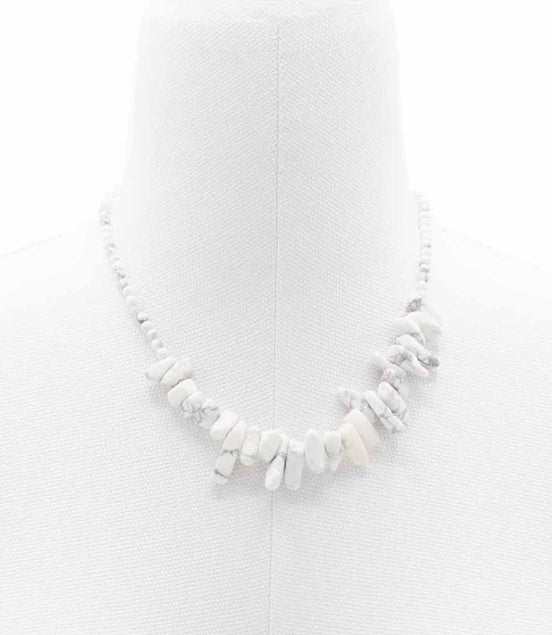 White Jasper Gemstone Necklace – Longstone Design