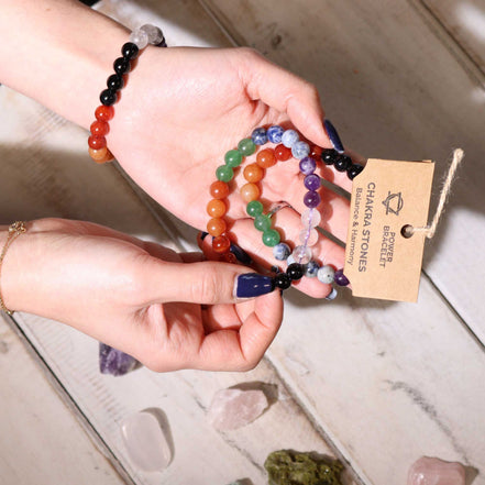Power Bracelet – Chakra Stones Natural Gemstones