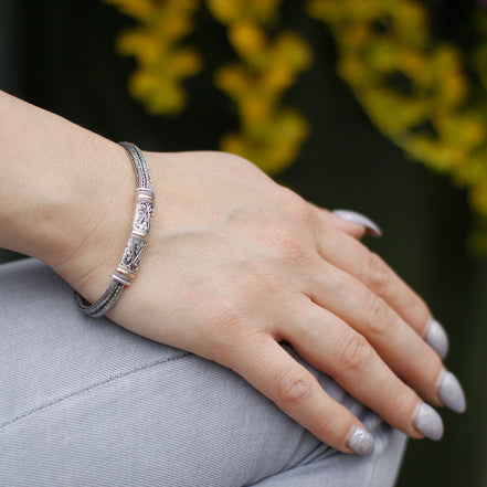 Silver & Gold Bracelet – Unisex Twin Chain