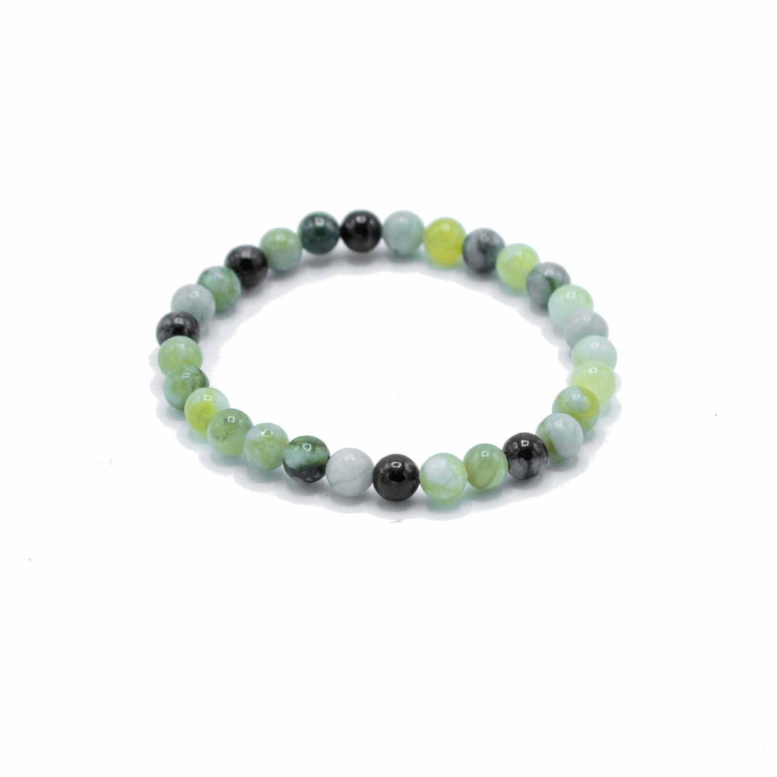 Gemstone Manifestation Bracelet – Olive Jade Healing