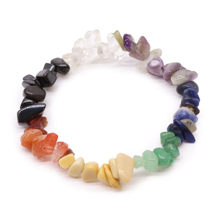 Chakra Stones Chipstone Bracelet – Healing Gemstone Design