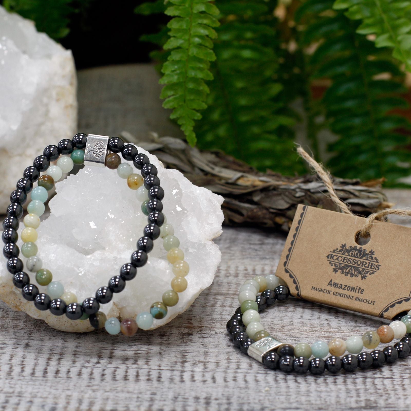 Magnetic Gemstone Bracelet – Amazonite