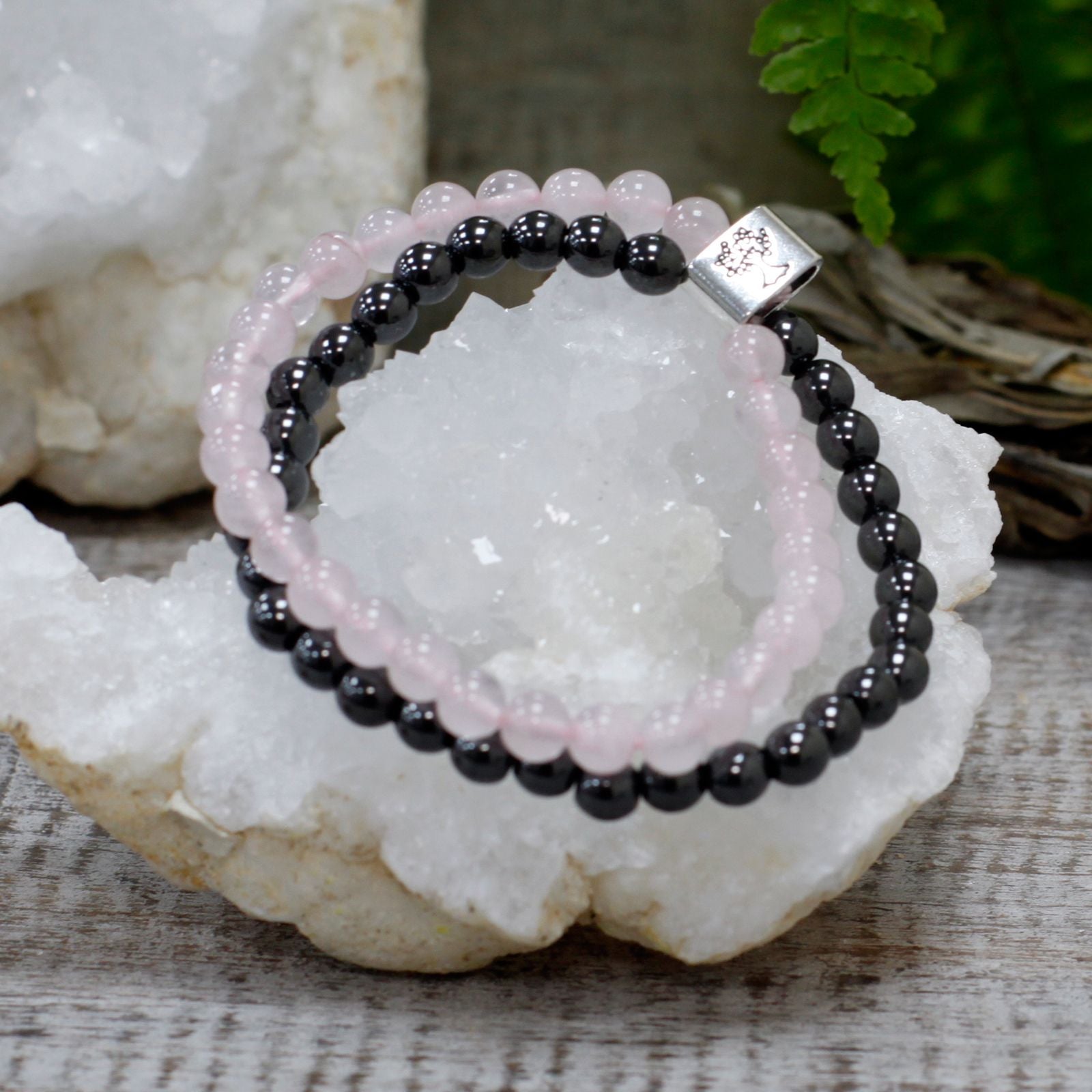 Magnetic Gemstone Bracelet – Rose Quartz