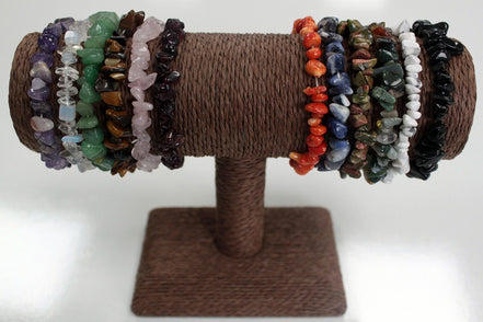 Black Agate Chipstone Bracelet – Protective Natural Stone