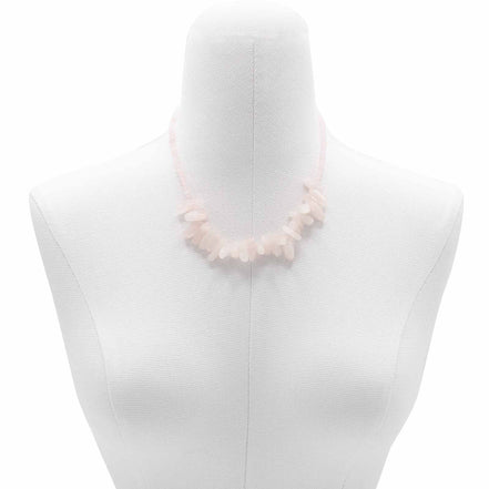 Rose Quartz Gemstone Necklace – Longstone Design