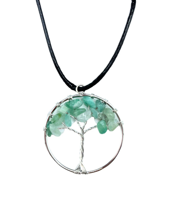 Tree of Life Pendant - Jade