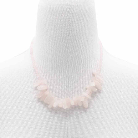 Rose Quartz Gemstone Necklace – Longstone Design