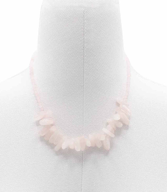 Rose Quartz Gemstone Necklace – Longstone Design