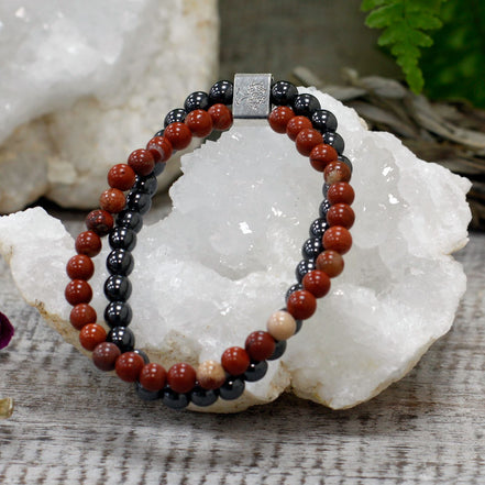 Magnetic Gemstone Bracelet – Redstone
