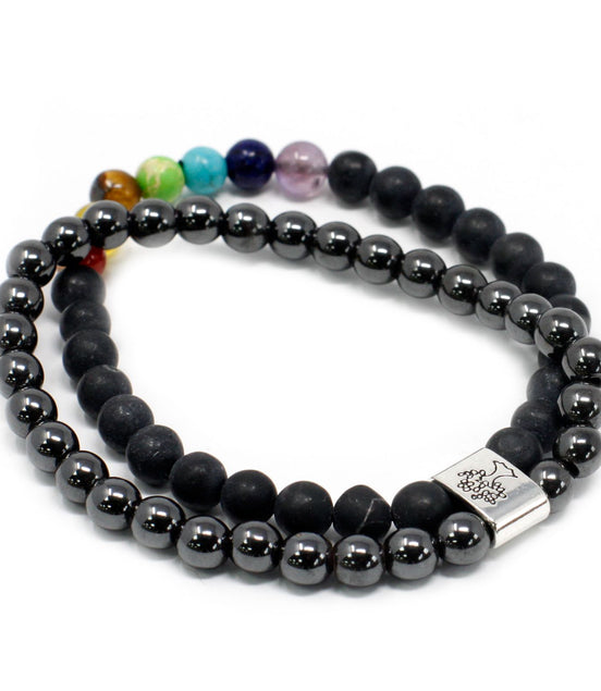Magnetic Gemstone Bracelet – Black Stone Chakra