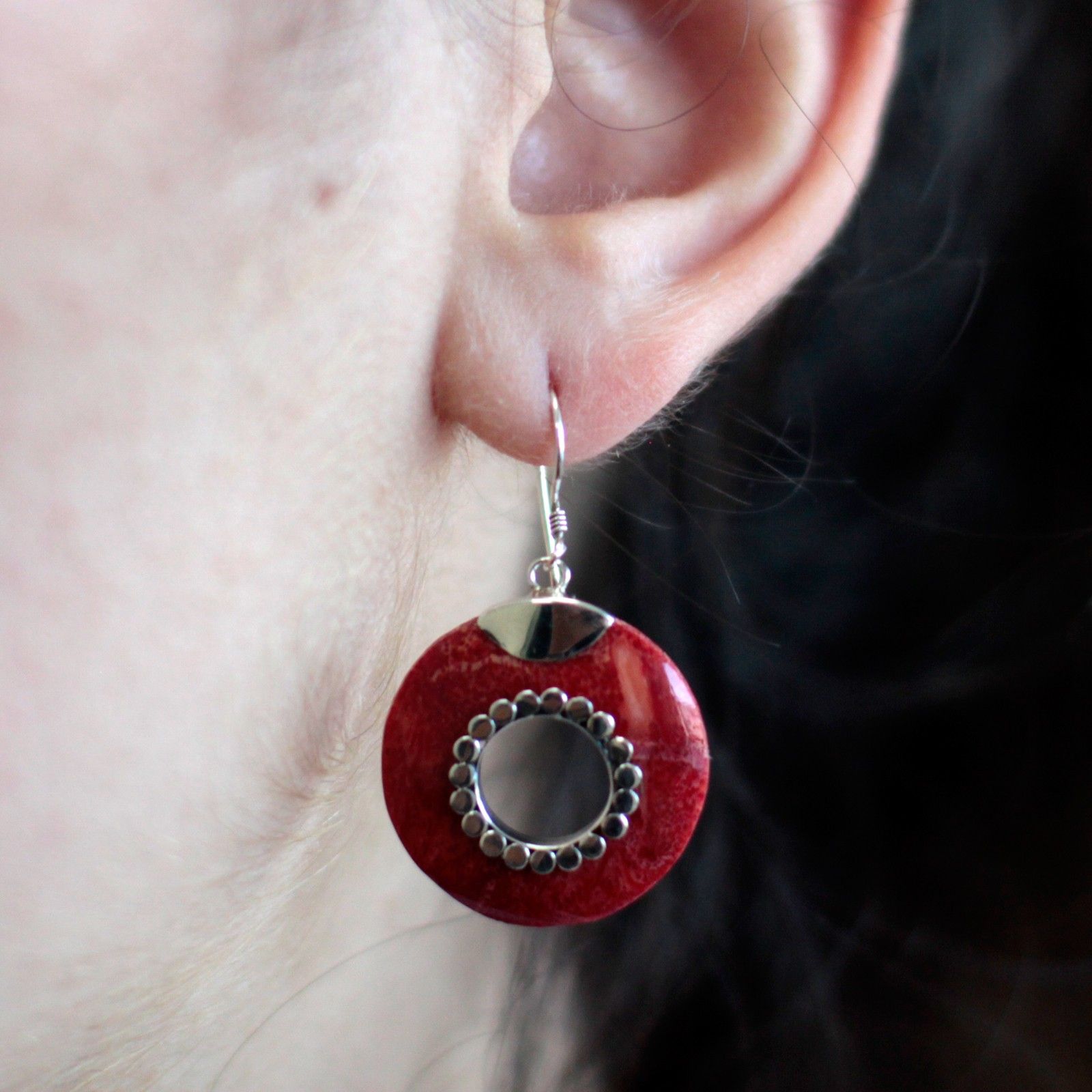 925 Silver Earrings – Do-nuts