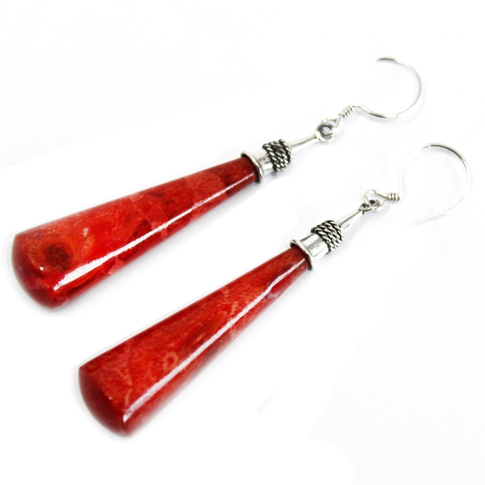 925 Silver Earrings – Long Teardrop