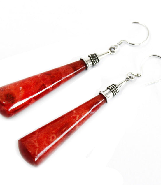 925 Silver Earrings – Long Teardrop