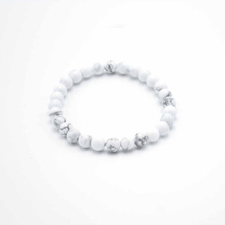 Gemstone Manifestation Bracelet – White Jasper Peace