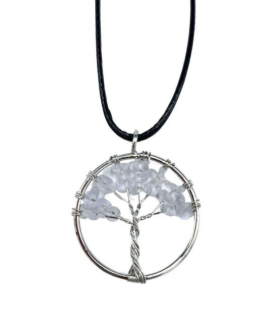 Tree of Life Pendant - Rock Crystal