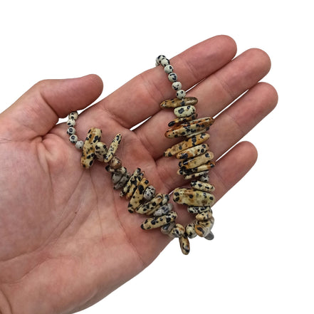 Dalmatian Stone Gemstone Necklace – Longstone Design