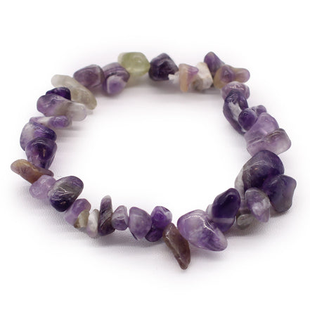 Amethyst Chipstone Bracelet – Calming Healing Stone